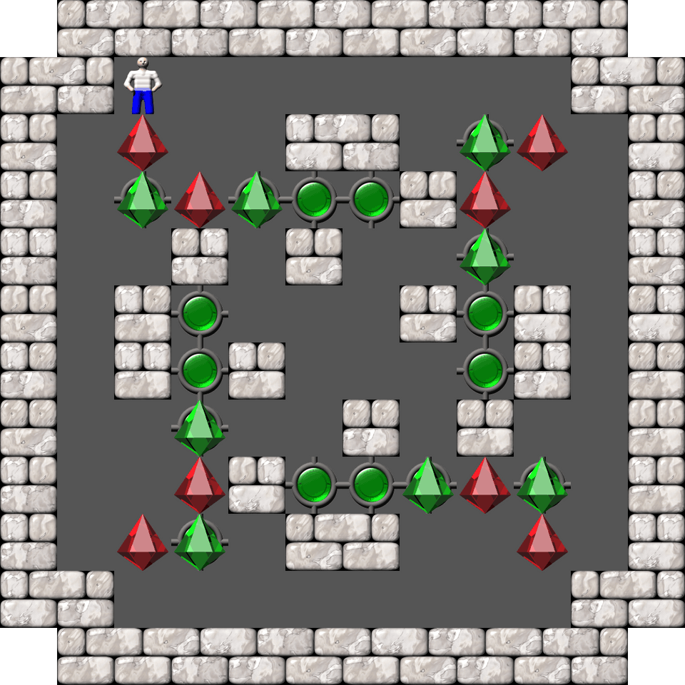 Sokoban Mass Remodel level 1528